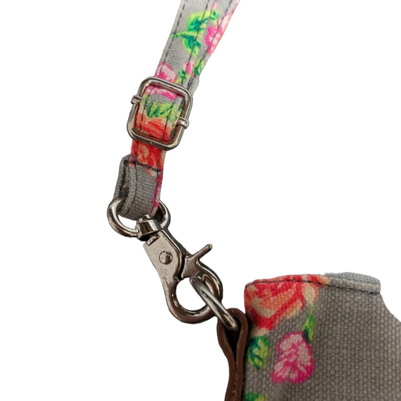 PINK Victoria Secret floral crossbody bag with adjustable straps/detachable NWOT - Picture 9 of 16